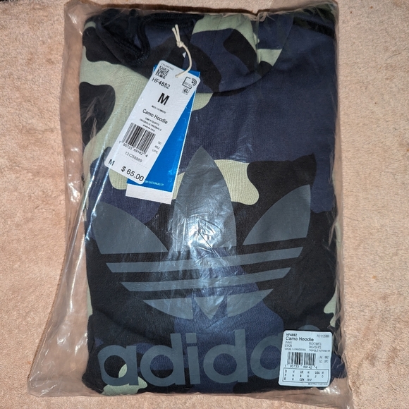 New Adidas Originals Men's Graphics Camo Hoodie Medium - Picture 4 of 4
